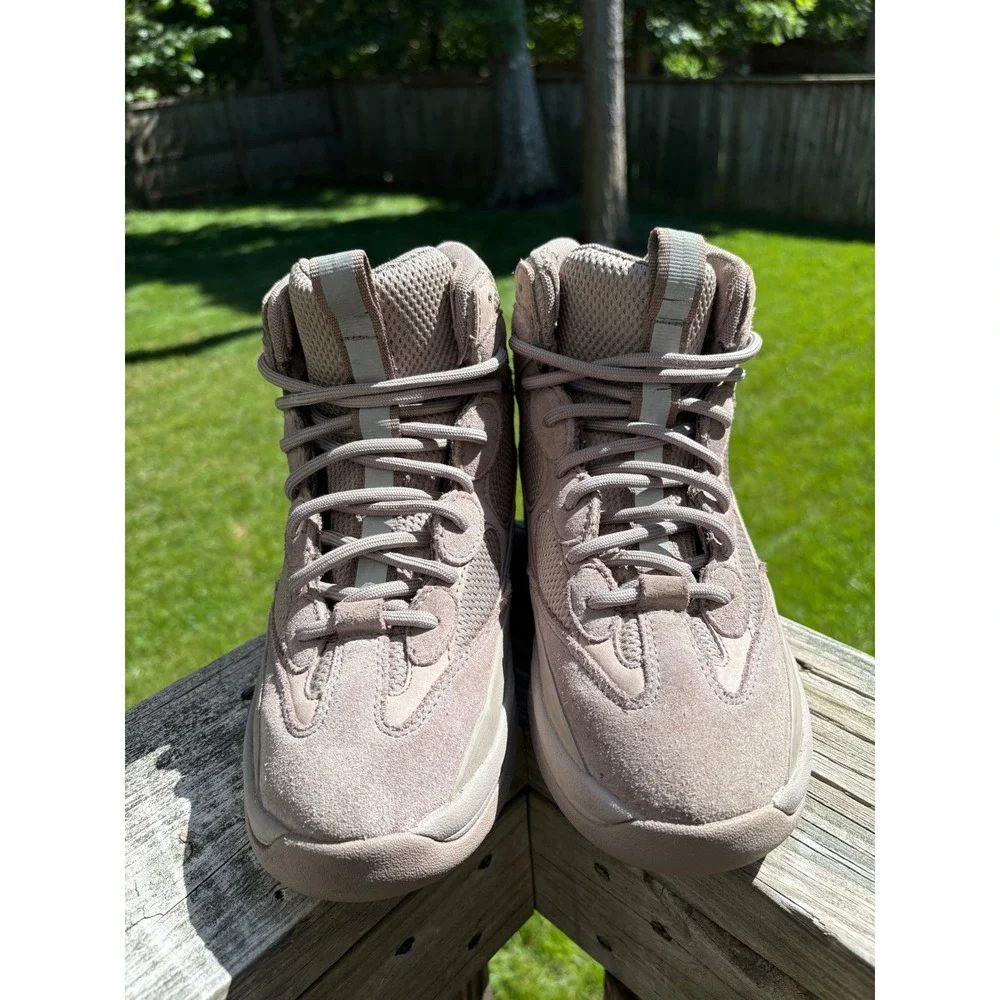 Yeezy‎ Season 7 Desert Boot Taupe Suede Mesh High Top Sneakers Size 40 No Box